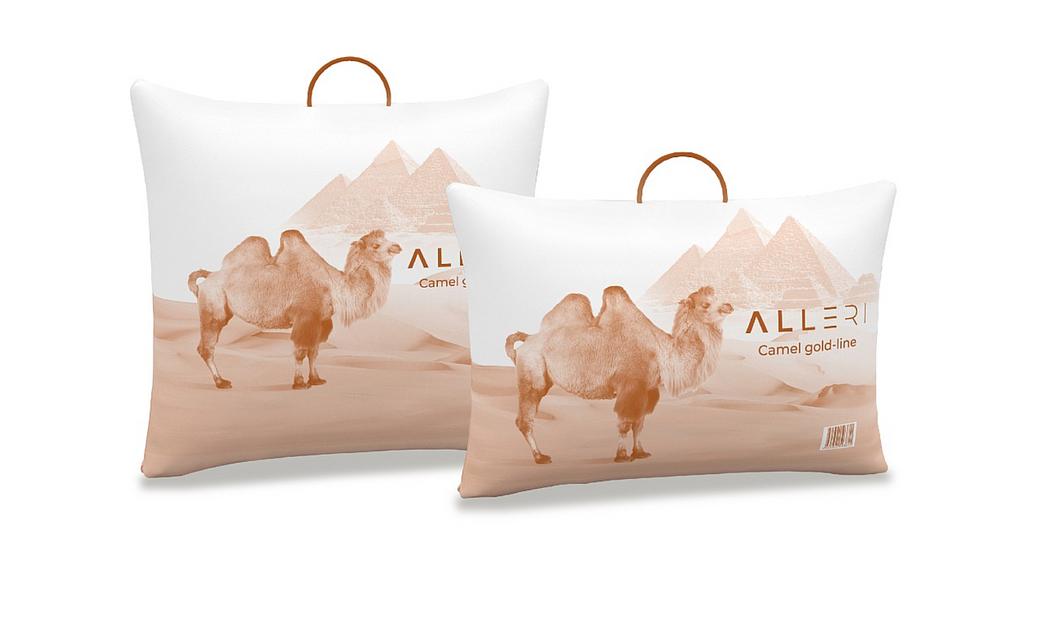 Подушка «Camel gold-line» тик 70×70 ОПТ фото 3