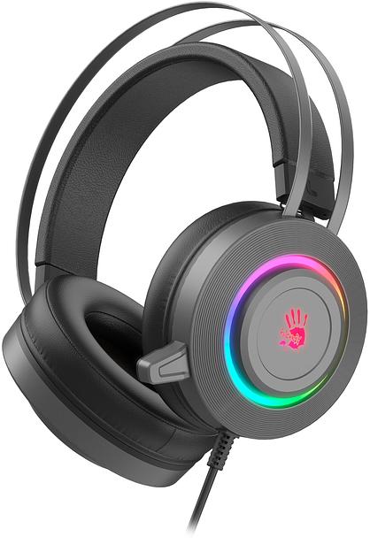 Наушники с микрофоном A4Tech Bloody G521S серый 2.3м мониторные оголовье (G521S) фото 5