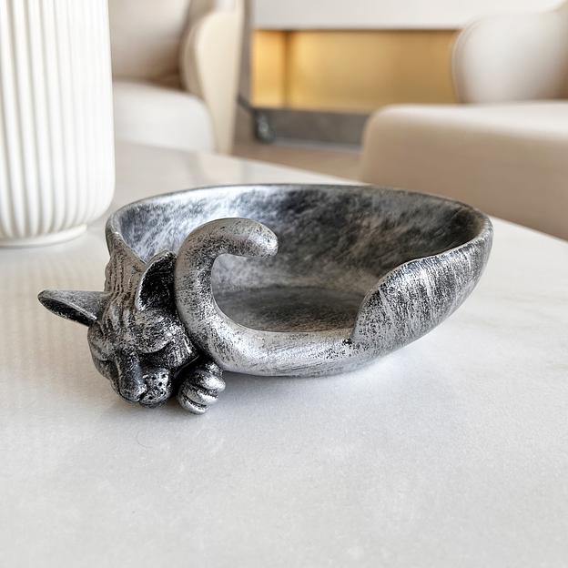 Декоративная подставка для мелочей «Спящий кот», опт фото 1