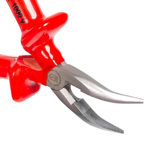 Длинногубцы изогнутые диэлектрические 160 мм серия ЭКСПЕРТ фото 4