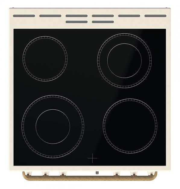 Плита Электрическая Gorenje GECS6B70CLI бежевый фото 4
