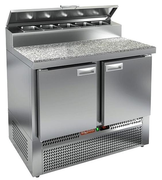 Стол холодильный для пиццы с камен. столешн. PZE2-11/GN (1/ фото 1