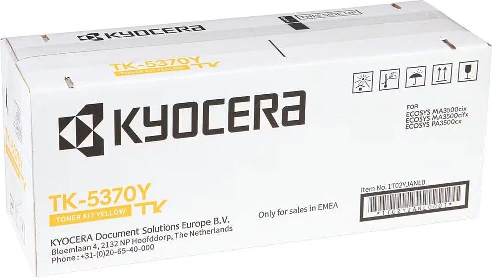 Картридж лазерный Kyocera TK-5370Y 1T02YJANL0 желтый (5000стр.) для Kyocera PA3500cx/MA3500cix/MA3500cifx фото 1