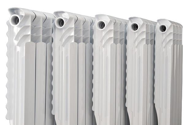 Алюминиевый отопительный радиатор 4-6-8-10 секционные SAIKO-500 белый ОПТ фото 1