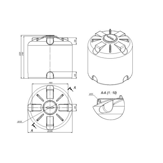 Емкость КАС 8000 TR фото 2