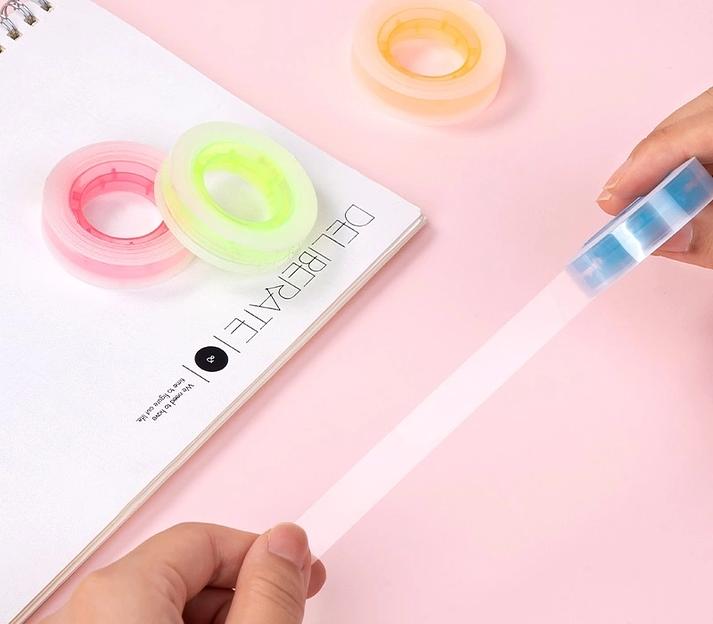 Клейкая лента канцелярская Deli EA690 прозрачная шир.12мм дл.27м 38мкр (упак.:4шт) фото 3