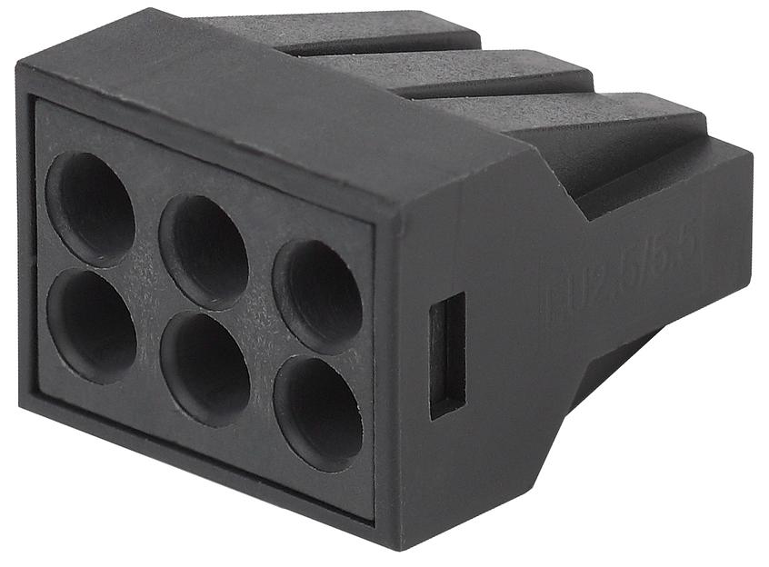 Клемма СМК с пастой серии 306, 6 отверстий, 0,5-2,5 мм2 50 NO-224-54 фото 1