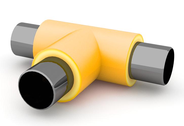 Тройник в пенополиминеральной (ППМ) изоляции фото 1