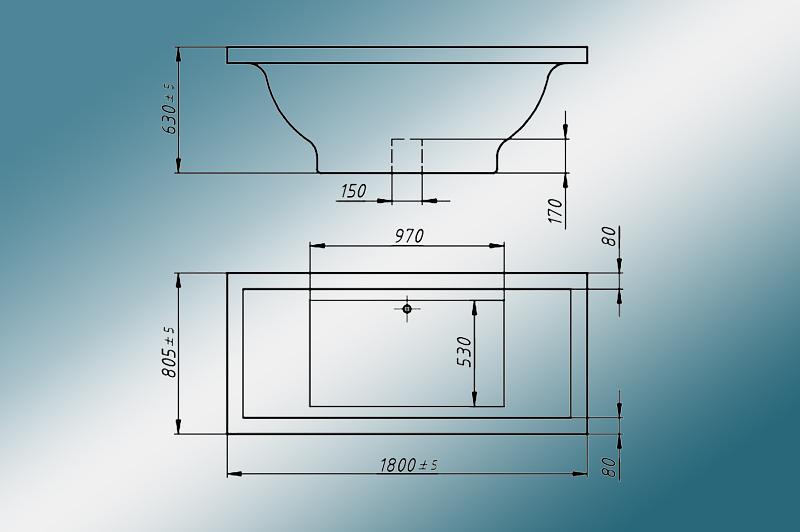 Мраморная ванна Castone «Келли» фото 4