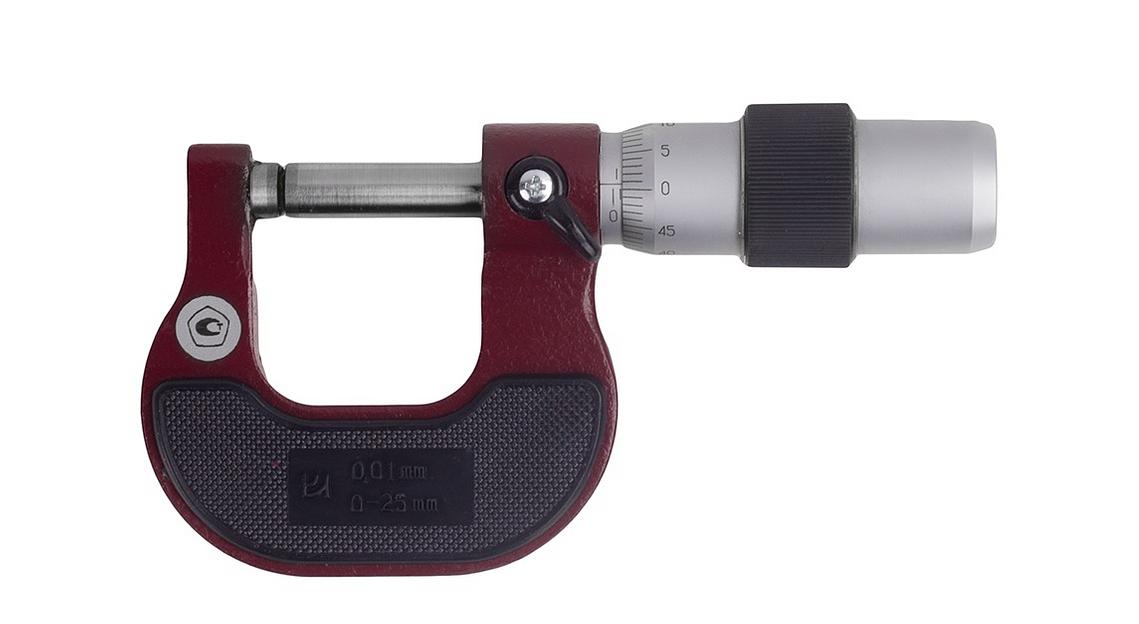 Микрометр гладкий МК-  25 0,01 кл.т.1 КировИнструмент с поверкой фото 1