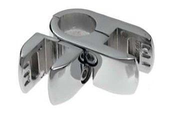 Соединитель для трубы и двух панелей поворотный (без пластик. вставок) фото 1