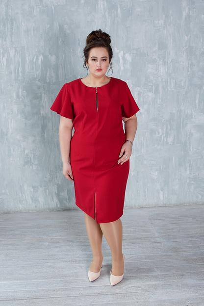 Платье красное П-0038 фото 1