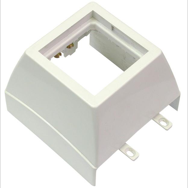 Суппорт с рамкой 1 пост (45х45) на профиль для кабельных каналов 100х50, 105х50 фото 2