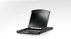 Квм консоль ATEN 19" 1-Local/Remote Share Access 8-Port Multi-Interface Cat 5 Dual Rail LCD KVM over IP switch (KL1508AIN-AXA-RG) фото 1