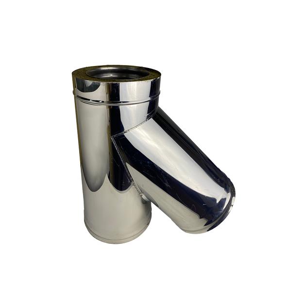 Тройник Сэндвич 45° с заглушкой (съёмная) фото 1