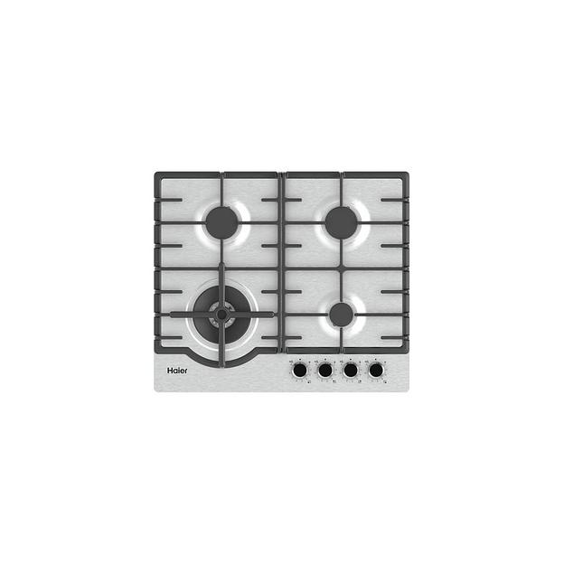 Газовая варочная панель HAIER HHX-M64ROVX, 4 конфорки, нержавеющая сталь, серебристый фото 1