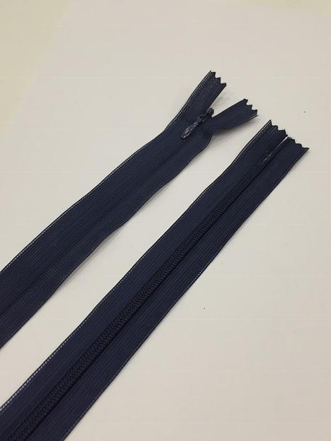 Молния потайная 60см.  Темно-синий фото 1