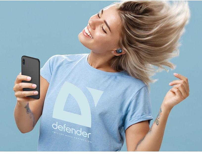 Defender Беспроводная гарнитура Twins 639 черный,TWS, PB, Bluetooth Defender Twins 639 (63639) фото 7