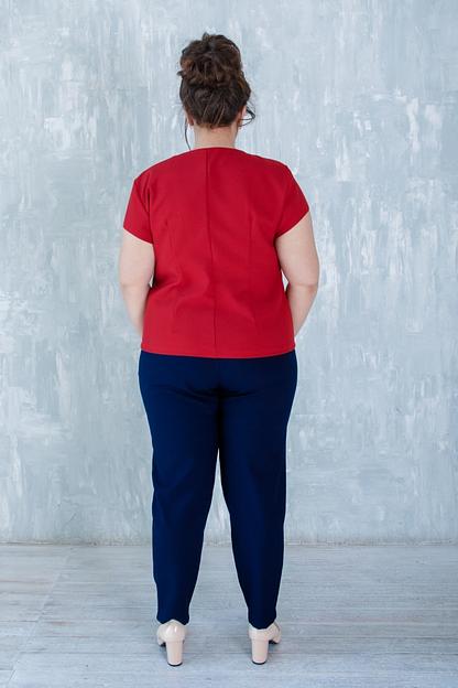 Блуза красная Р-0044 фото 2