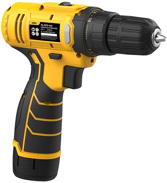 Дрель-шуруповерт аккумуляторная Deli DL-DZ12-4A2 (1 АКБ*2Ач+ЗУ, 12В, 30Нм, коробка) фото 4