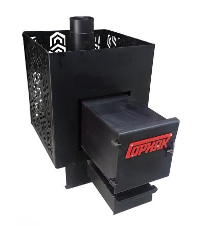 Банная печь «Горняк» жаростойкая прямоугольная (сталь 8 мм) 21 м³ ОПТ фото 1