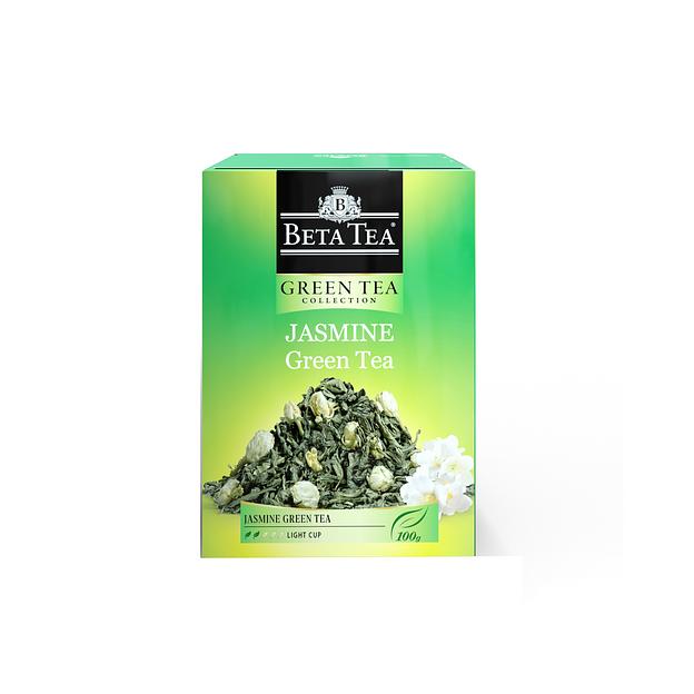 Чай зелёный «Бета Чай Жасмин Зеленый Чай» («Beta Tea Jasmine Green Tea») 100 г фото 1