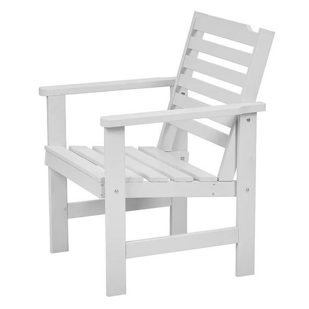 Кресло деревянное для сада и дачи, светло-серый, Стенхамн, опт фото 2