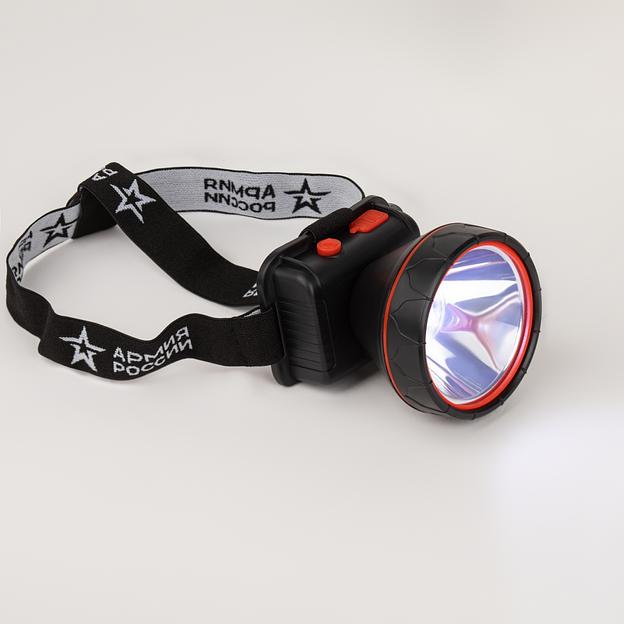 ЭРА Б0056112 Фонарь налобный светодиодный АРМИЯ РОССИИ GA-803 аккумуляторный Вектор 3 режима фото 6