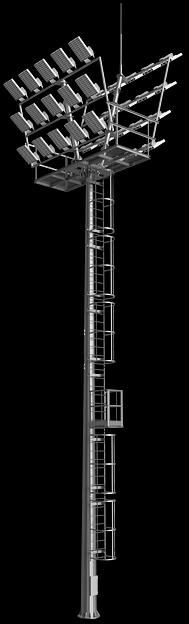 Высокомачтовая опора с наклонной кассетой по типу ВС-25 фото 5