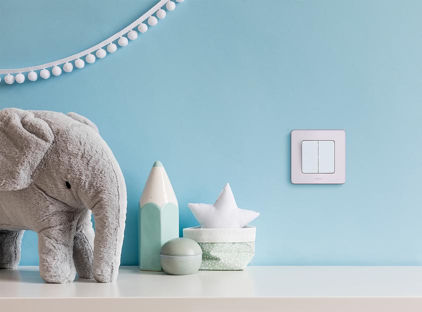 Legrand 673620 Выключатель двухклавишный - INSPIRIA - 10 AX - 250 В~ - белый фото 4