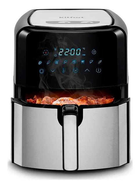 Аэрогриль Kitfort КТ-2239 1700Вт черный/серебристый фото 1