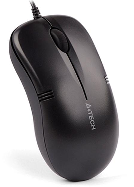 Мышь A4Tech OP-560NUS черный оптическая (1200dpi) silent USB (2but) фото 5