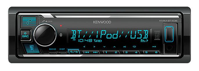 Автомагнитола Kenwood KMM-BT408 1DIN 4x50Вт фото 1