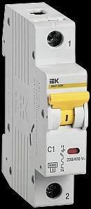 Выключатель автоматический ВА47-60M 1Р 1А 6кА С IEK IEK MVA31-1-001-C, 1 шт фото 1