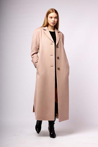 Женское демисезонное пальто деловое Mmoda бледно-розовый, арт.2223037 фото 1