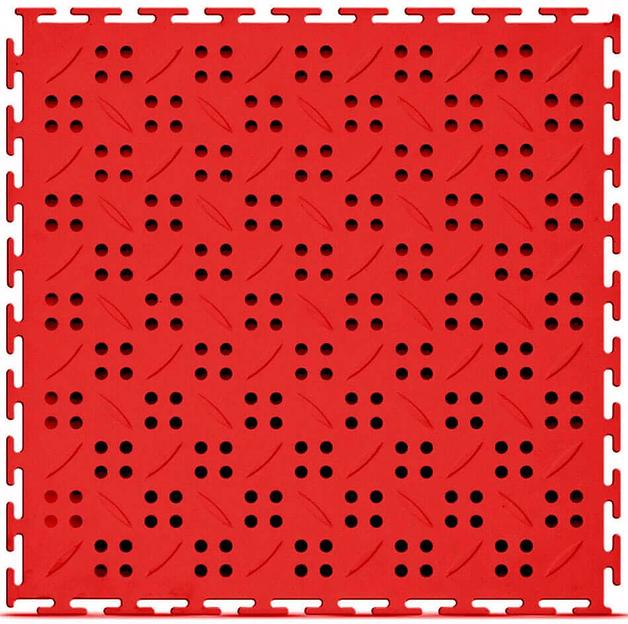 Canal – дренажное прочное покрытие, Цвет Красный RAL 3020, Толщина модуля 12 мм. фото 1