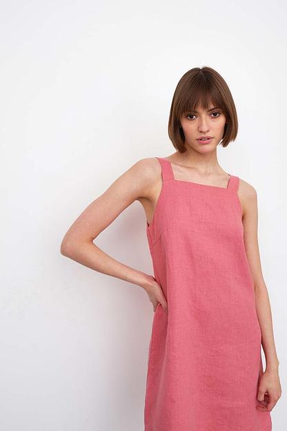 Сарафан короткий  D010_ROSE/Розовый  фото 5