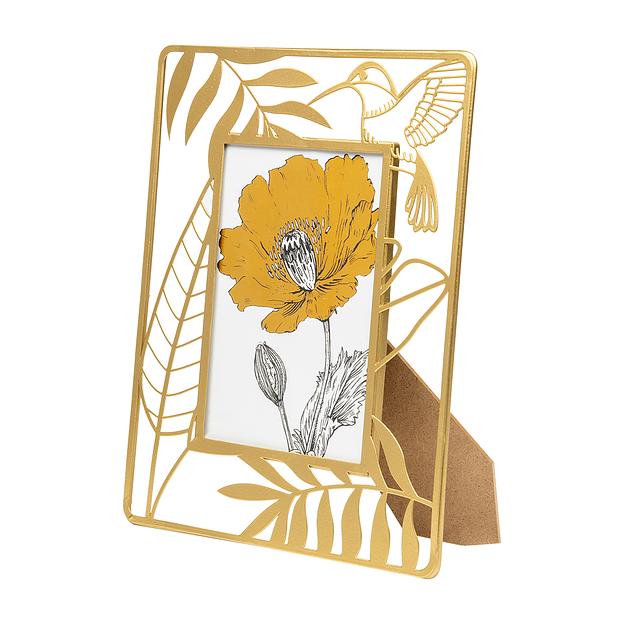 Фоторамка Экзотика, Д190 Ш10 В240, золотой фото 1