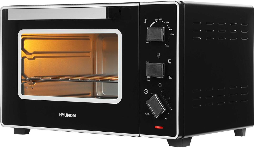 Мини-печь Hyundai MIO-HY093 28л. 1600Вт черный фото 7