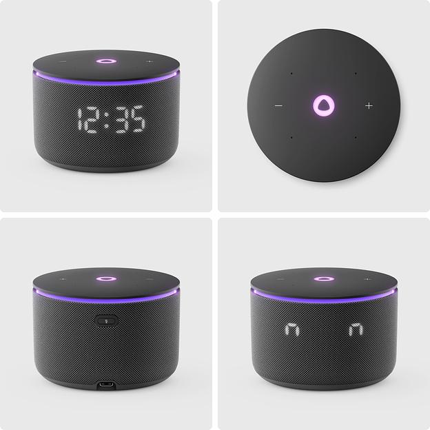 Умная колонка Яндекс Станция Мини 3 Про с Алисой, Zigbee, черный, YNDX-00059BLK фото 2