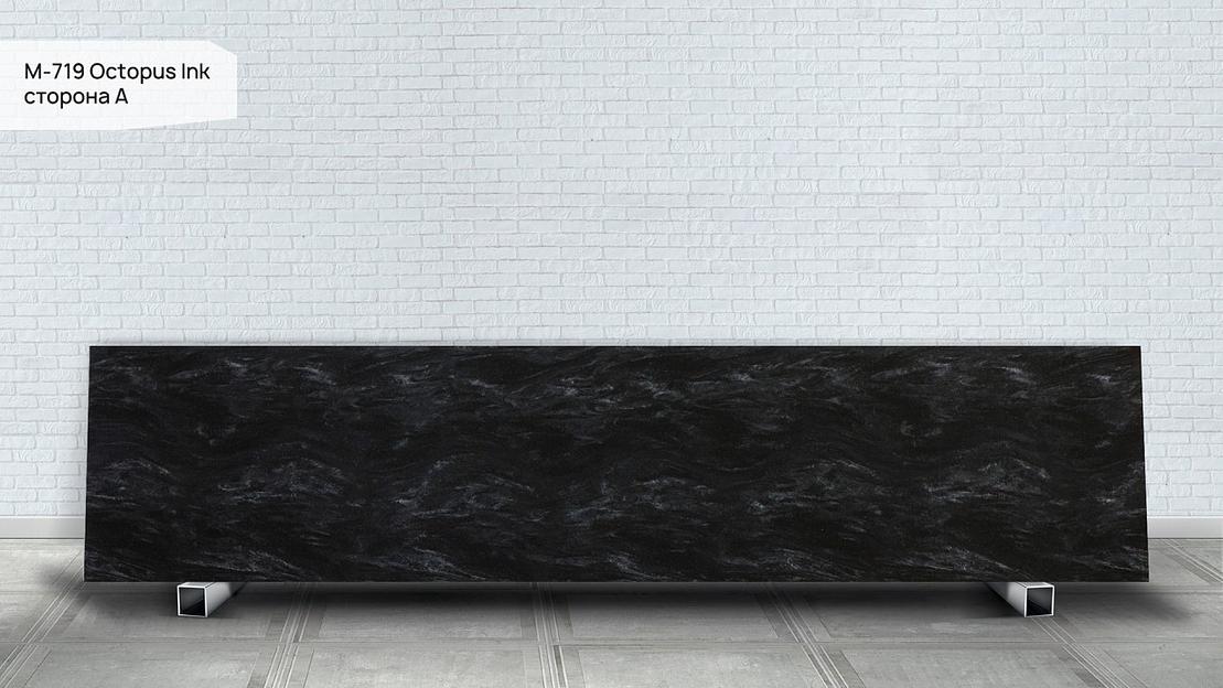 Кварцевый камень Grandex «M-719 А Octopus Ink» ОПТ фото 5