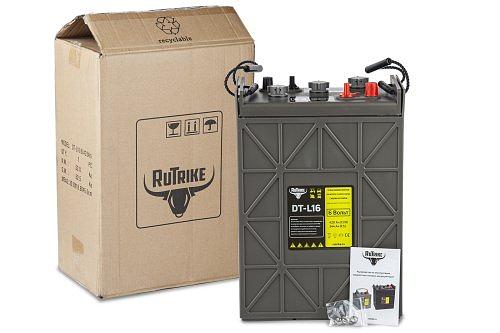 Тяговый WET аккумулятор Rutrike DT-L16 (L16H-AC) 6V275A/H C3 фото 3