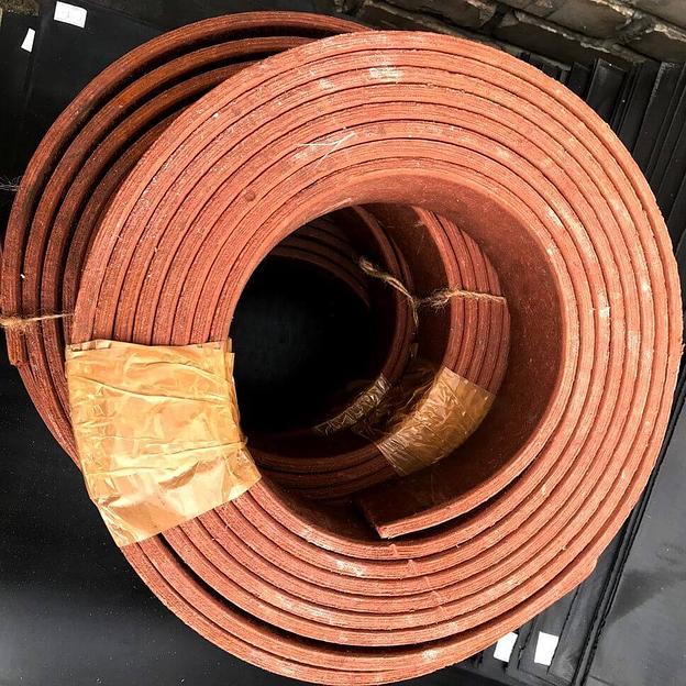 Лента нешлифованная тормозная красная 5 мм 100-160 мм опт фото 1