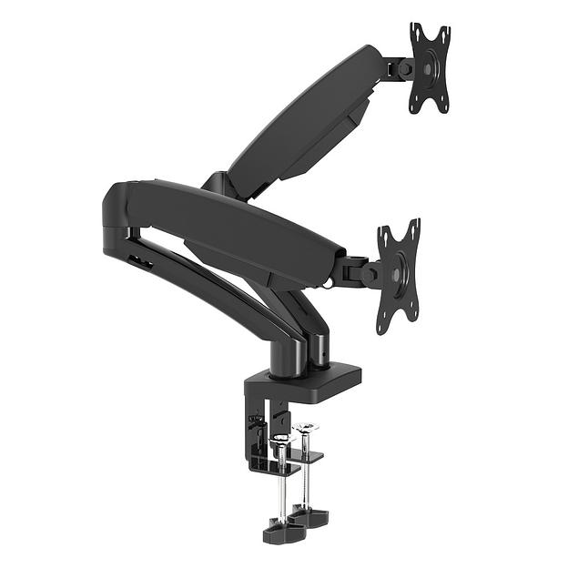 Wize [WDA2-32] Настольное крепление для двух мониторов 14"-32", газовая пружина, VESA 75x75, 100x100, нагрузка 2- 7,3 кг фото 1