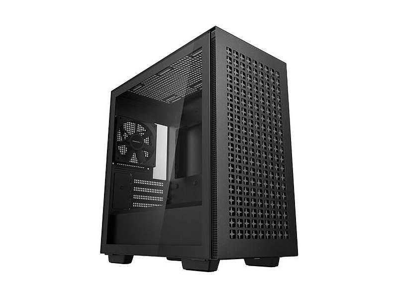 Корпус Deepcool CH370 без БП, боковое окно (закаленное стекло), черный, mATX (CH370) фото 1