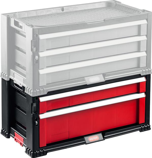 KETER DRAWER-2, 562 х 289 х 262 мм, (22″), ящик с 2 выдвижными полками (38382-2) фото 4