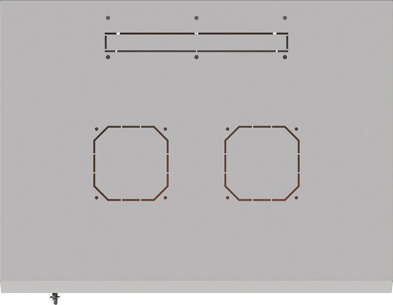 Шкаф коммутационный Suprlan (05-1506) настенный 15U 600x600мм пер.дв.стекл направл.под закл.гайки 70кг RAL 7035 535мм 29.7кг 750мм фото 2