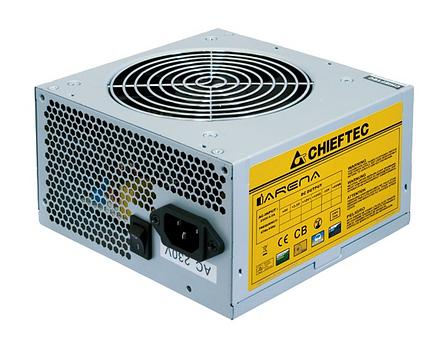Блок питания Chieftec PSU GPA-500S8 500W ATX2.3 APFC Bulk 12cm Fan Active PFC 20+4p; 4p; 6+1p; 3xSATA; 2xMolex+FDD (GPA-500S8) фото 1