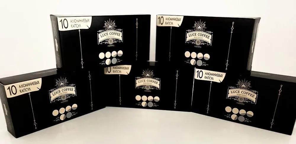 Кофе в капсулах набор LUCE ESPRESSO Elite 10 Ristretto, 50 капсул ОПТ фото 1