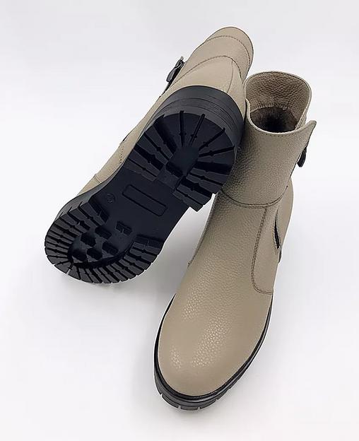 Ботильоны BuzShoes экокожа хаки ОПТ фото 6